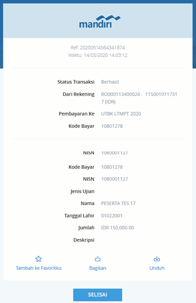 Bukti Pembayaran